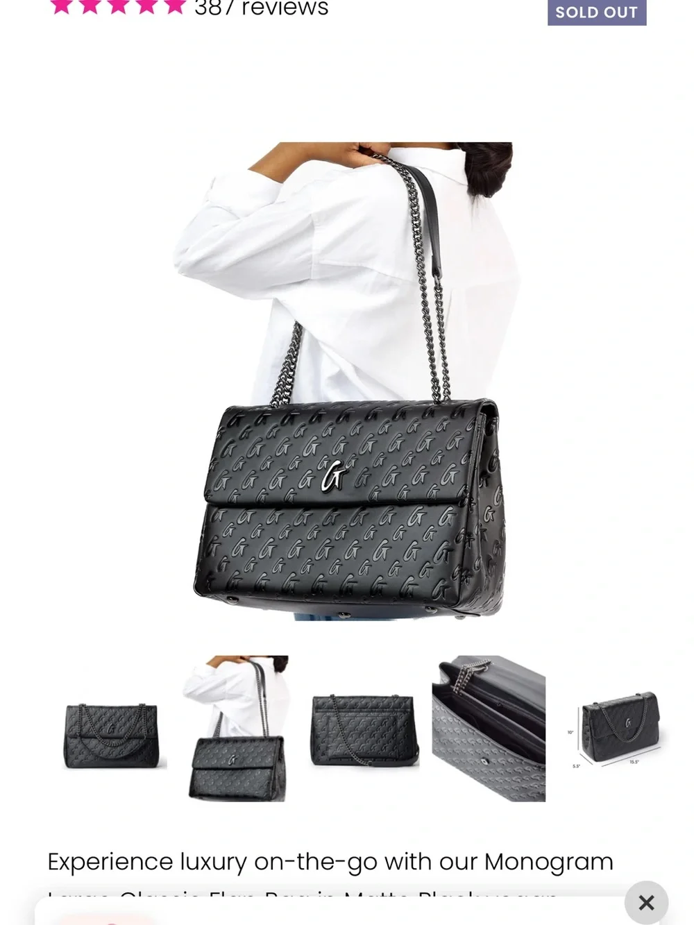 Black Quilted Chain Shoulder Bag - Elegant Everyday Women’s Bag